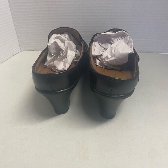 EARTH SPIRIT CLASSICS Elaine Women’s Black Mules Size 7 Leather Slip On SEE DESC - Picture 10 of 15